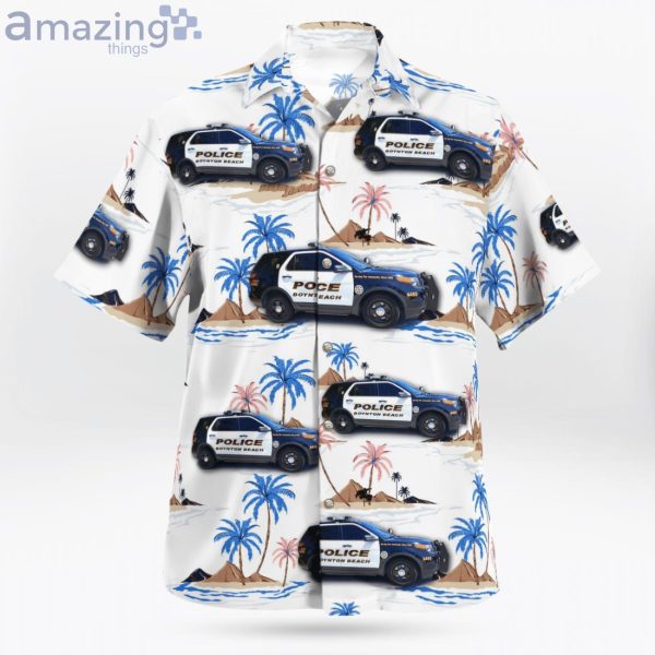 Boynton Beach Police Department Ford Police Interceptor Utility Hawaiian Shirt Product Photo 2