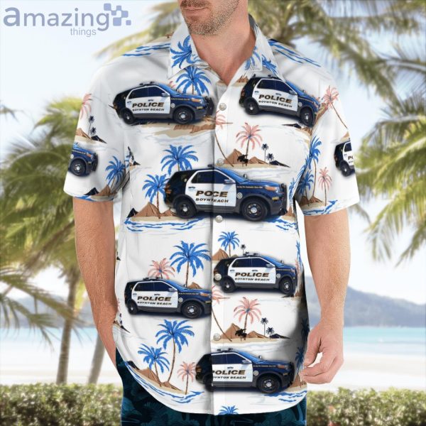 Boynton Beach Police Department Ford Police Interceptor Utility Hawaiian Shirt Product Photo 3