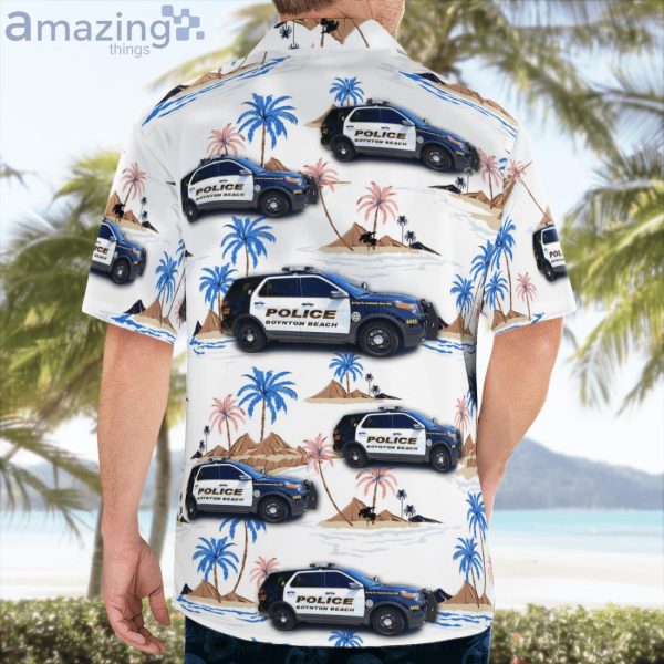 Boynton Beach Police Department Ford Police Interceptor Utility Hawaiian Shirt Product Photo 4