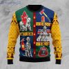 Brave Dalmatian Firefighter Ugly Christmas Sweater