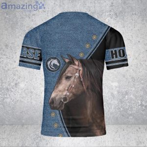 Brown Horse 3D T-Shirt Stallion Arabian Horse Love 3D T-Shirt Horse Product Photo 2