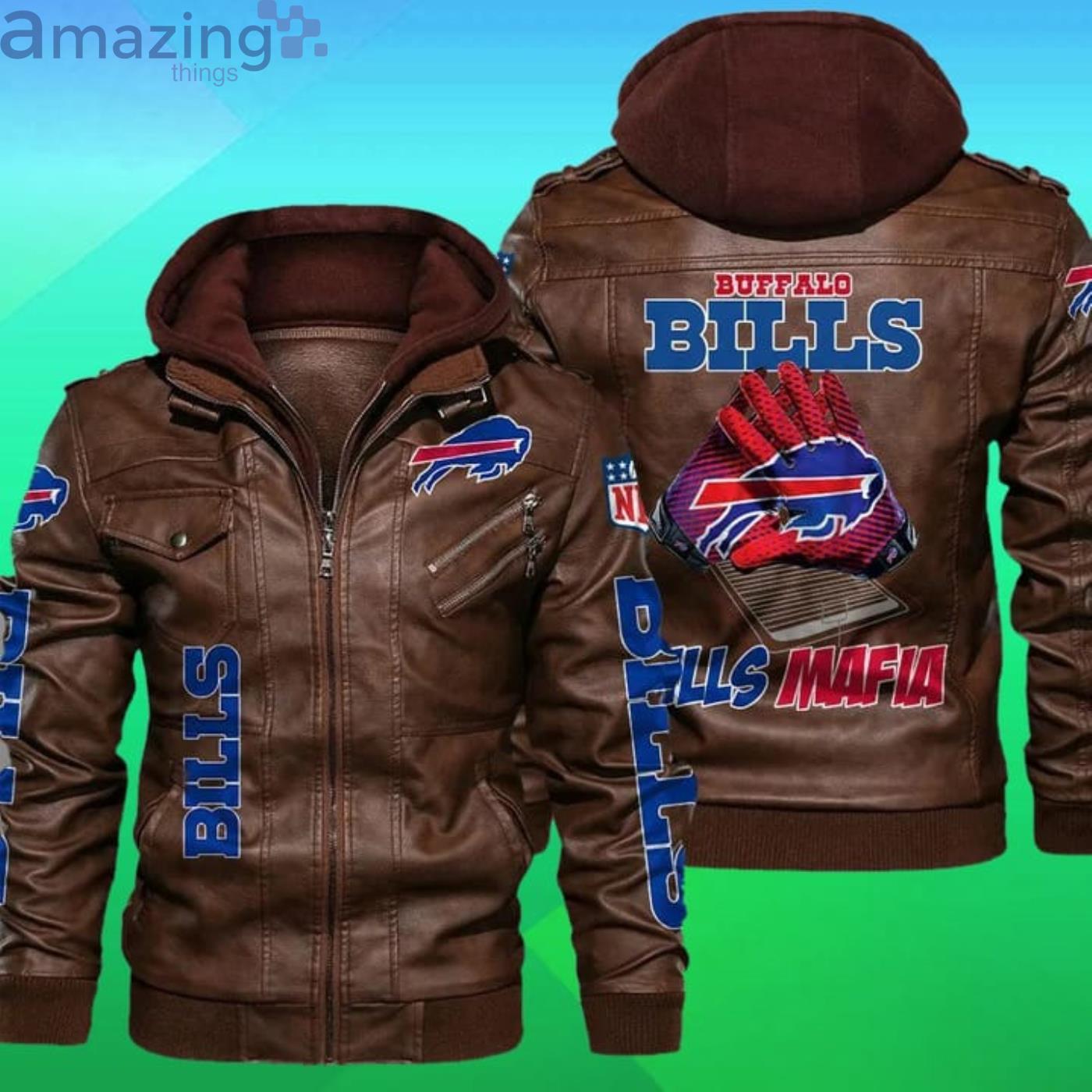 buffalo bills leather jacket