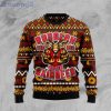 Buffed Rudolph The Red-Nosed Reindeer Ugly Christmas Sweater
