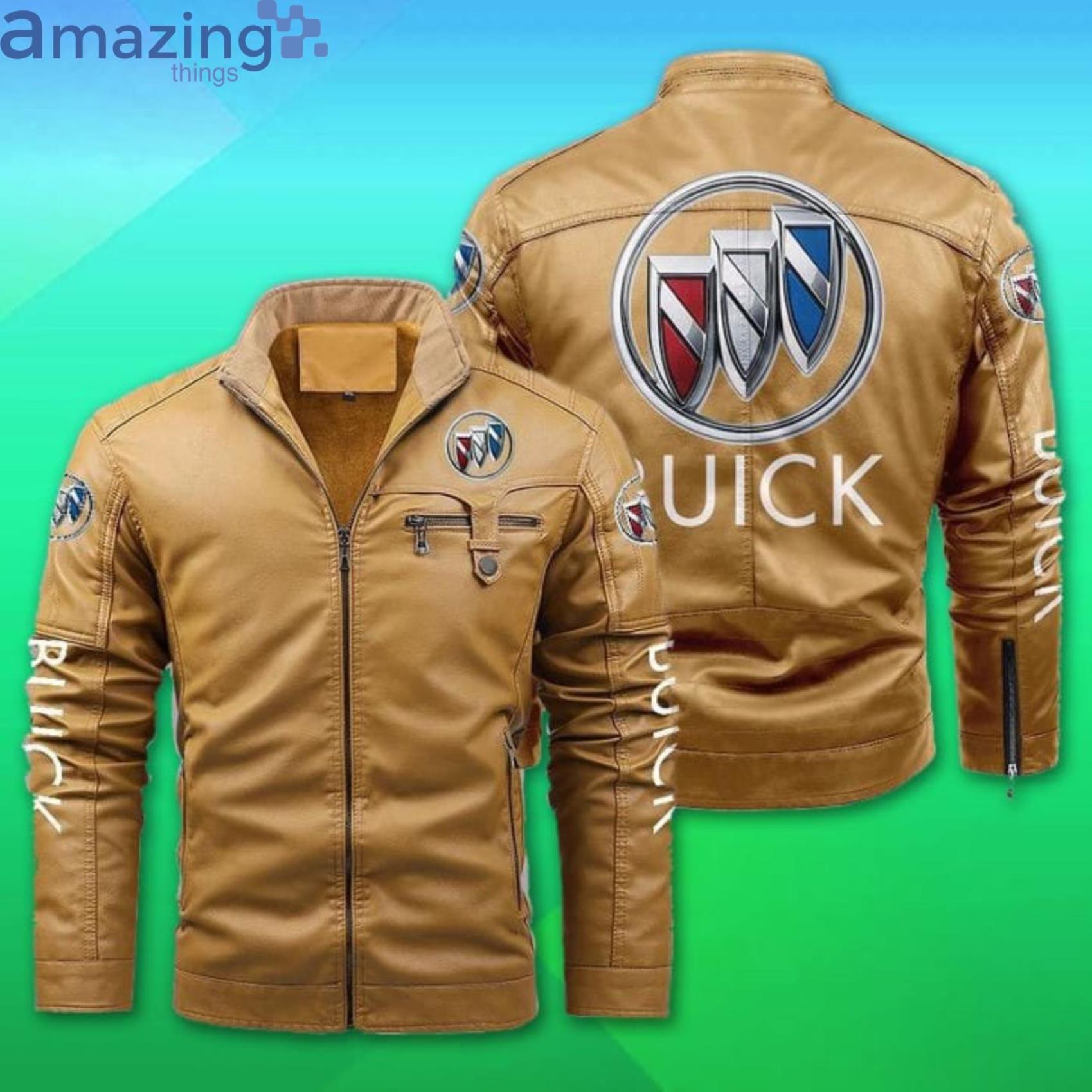 Buick Fleece Leather Jacket image Buick Fleece Leather Jacket Product Photo 2
