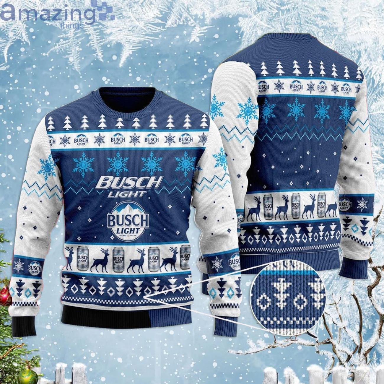 Busch Light Lover Cute Gift Ugly Christmas Sweater Product Photo 1 Busch Light Lover Cute Gift Ugly Christmas Sweater Product Photo 1