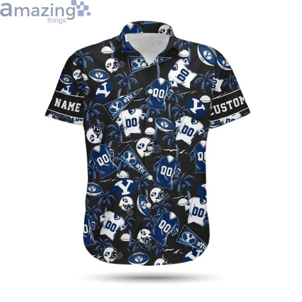 BYU Cougars Custom Name & Number Personalized Hawaiian Shirtproduct photo 2