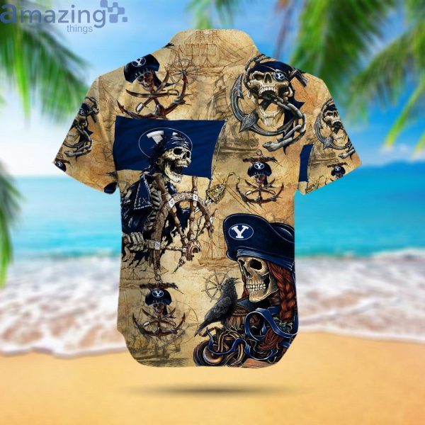 BYU Cougars Pirates Fans Pirates Skull Hawaiian Shirtproduct photo 3