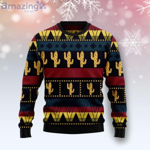 Cactus Group PatternAll over Print Ugly Christmas Sweater