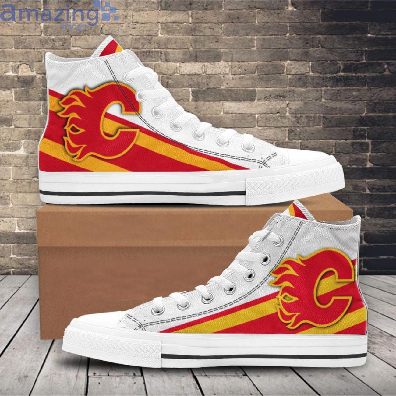 Calgary Flames Team Sport Lover High Top Shoes Product Photo 1