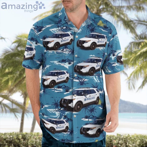 California Santa Monica Police Department Ford Police Interceptor Utility Hawaiian Shirt Product Photo 3