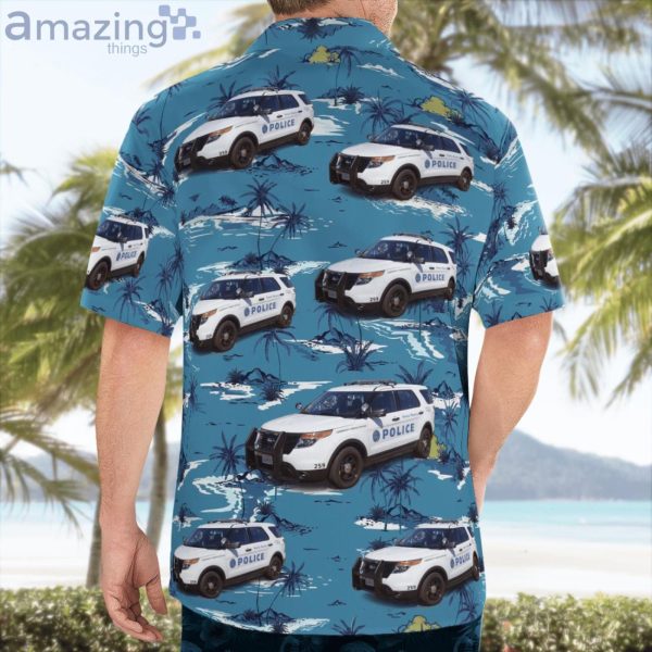California Santa Monica Police Department Ford Police Interceptor Utility Hawaiian Shirt Product Photo 4