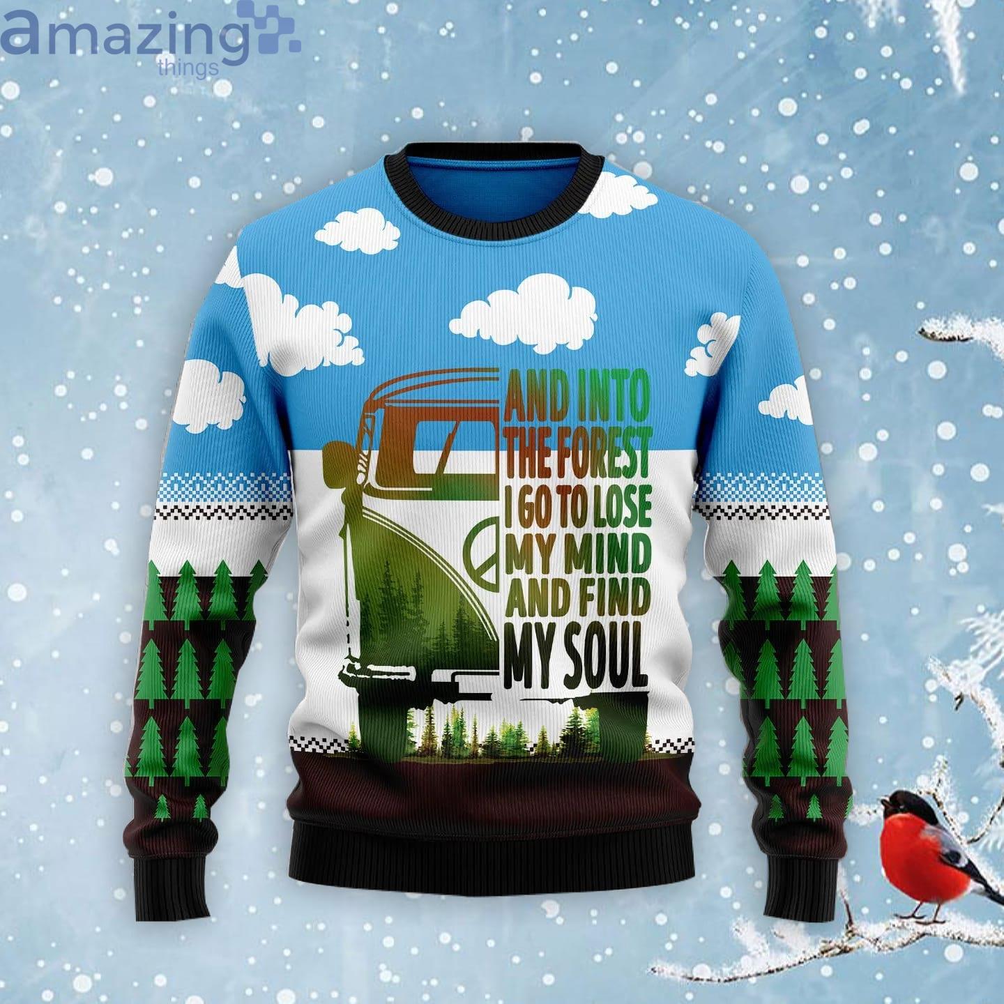 Camping Forest My Soul  Ugly Christmas Sweater Product Photo 1