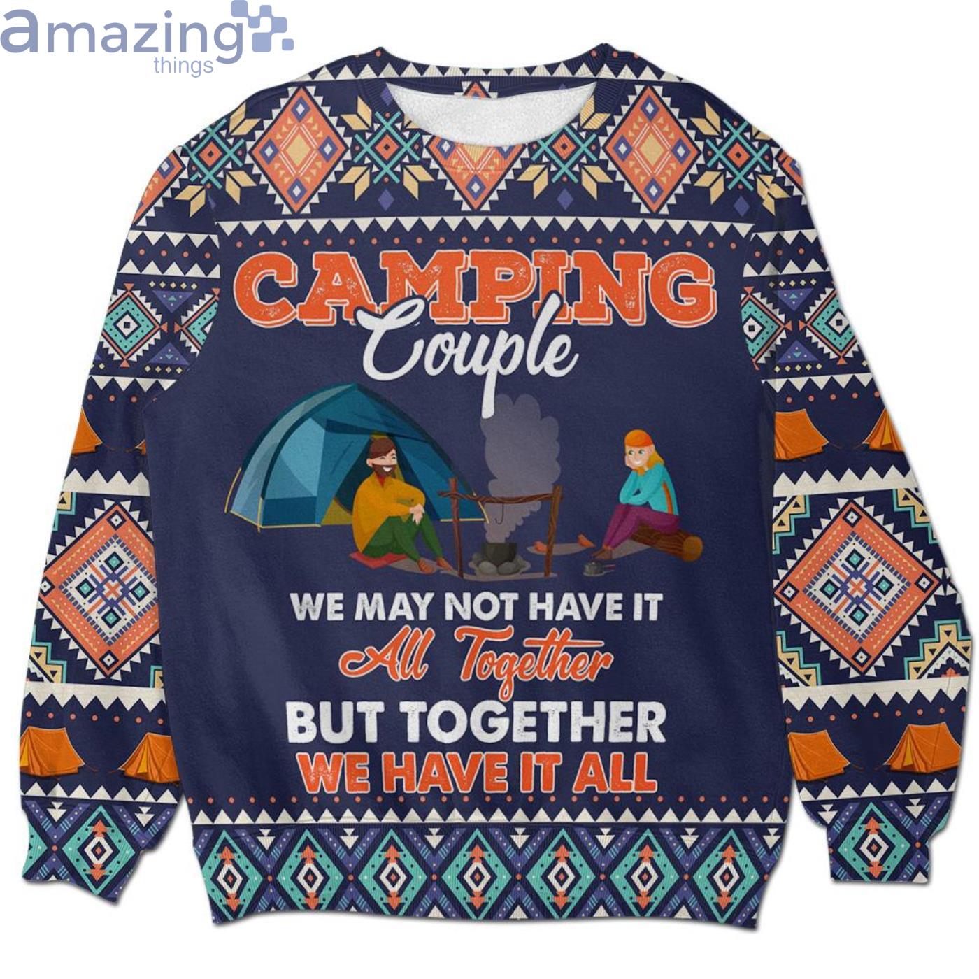 Camping Lovers Christmas Ugly Sweater Product Photo 1