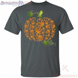 Cannabis Weed Pumpkin Halloween Funny T-Shirt Product Photo 2