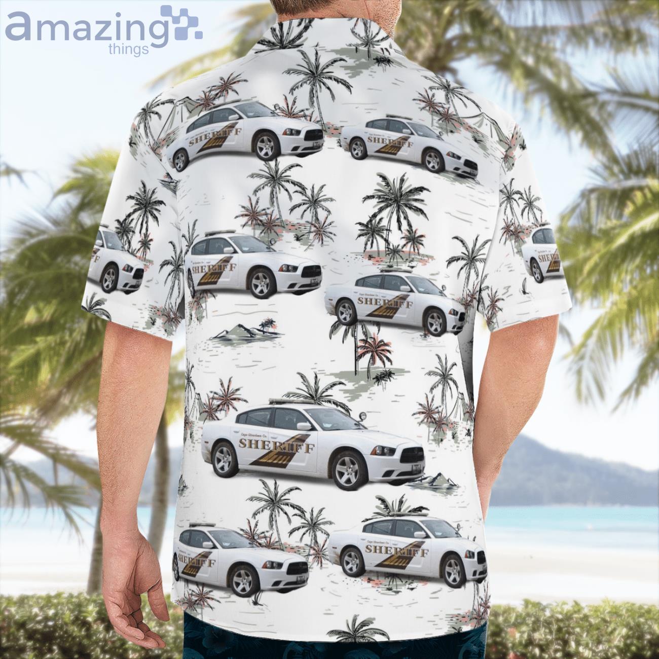 Cape Girardeau County Sheriff Dodge Charger Hawaiian Shirt image Cape Girardeau County Sheriff Dodge Charger Hawaiian Shirt Product Photo 2