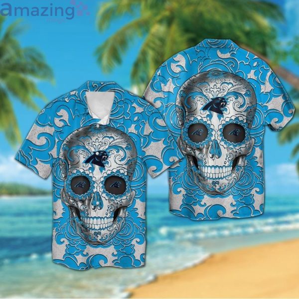 Carolina Panthers SugarSkull Fans Hawaiian Shirt For Men Womenproduct photo 1