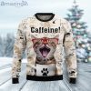 Cat Caffeine Coffee Lover Cute Cat Ugly Christmas Sweater