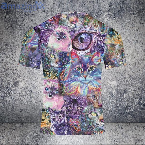 Cat Colorful Hawaii Unisex 3D T-Shirt For Cat Lover Product Photo 2