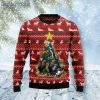 Cat Naughty Pine Christmas Tree Ugly Christmas Sweater