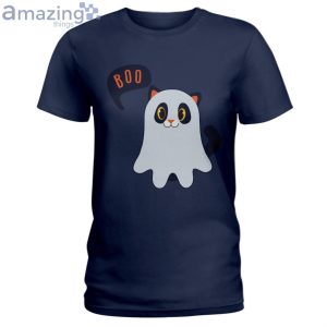 Cat Says Boo Halloween Lovely T-Shirt Product Photo 1