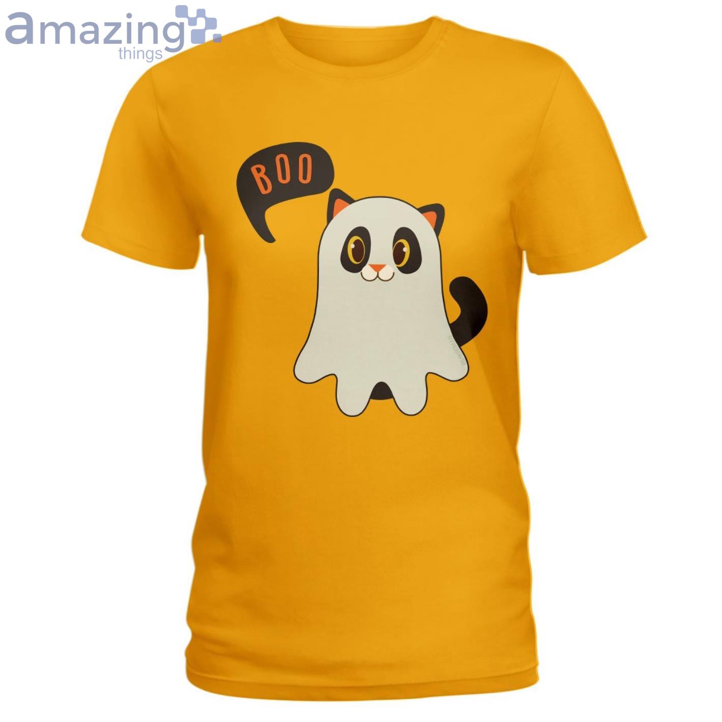 Cat Says Boo Halloween Lovely T Shirt image Cat Says Boo Halloween Lovely T-Shirt Product Photo 5