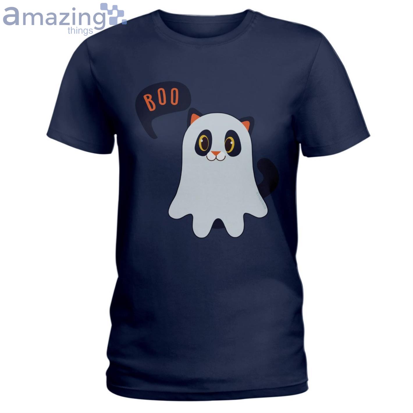 Cat Says Boo Halloween Lovely T Shirt image Cat Says Boo Halloween Lovely T-Shirt Product Photo 1 Product photo 1