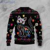 Cat Sugar Skull Cat Lover Ugly Christmas Sweater