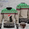 Cat With Lights Christmas Is This Jolly Enough Pattern Christmas Ugly Sweater