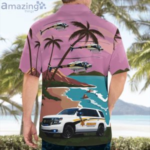Charleston County Sheriff 2017 Chevrolet Tahoe & Bell Oh-58 Kiowa Hawaiian Shirt Product Photo 4