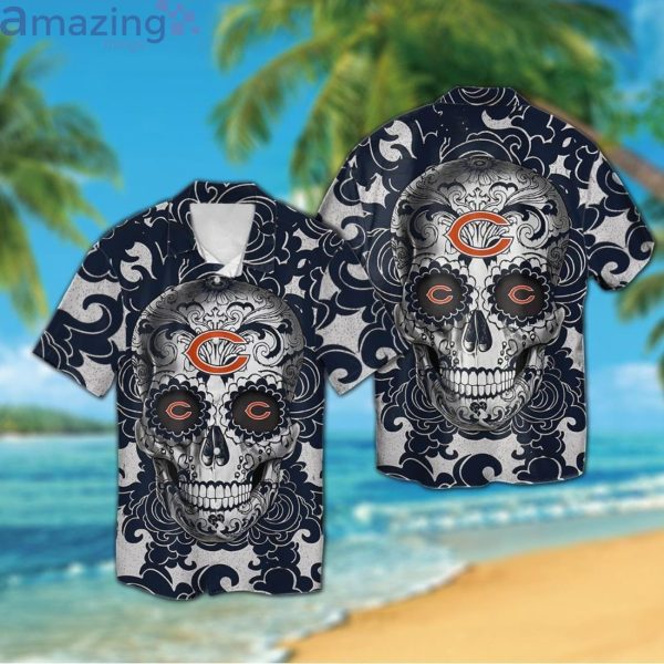 Chicago Bears SugarSkull Fans Hawaiian Shirt For Men Womenproduct photo 1