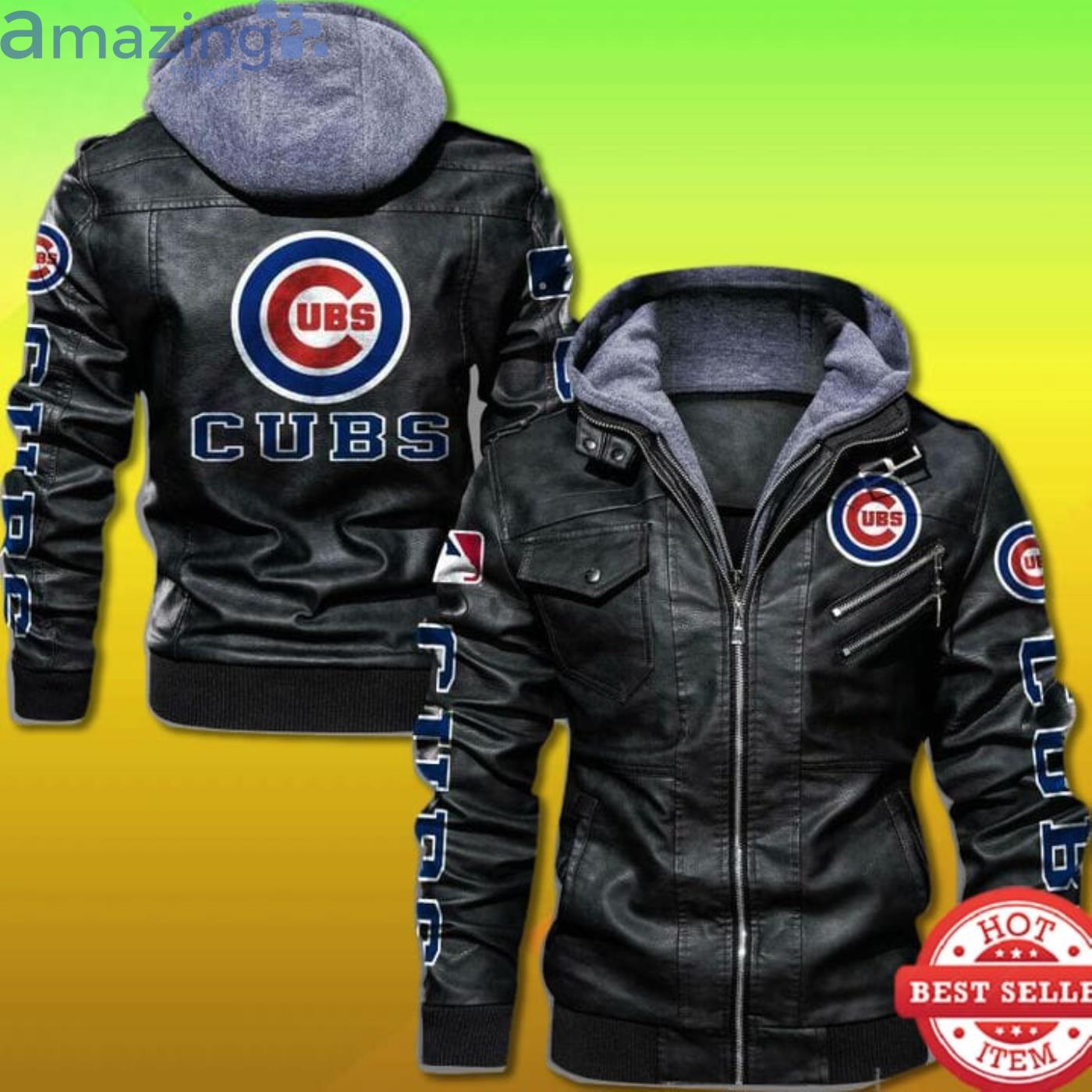 Chicago Cubs 2D Leather Jacket Product Photo 1 Chicago Cubs 2D Leather Jacket Product Photo 1