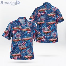 Chicago Fire Department 1970 Cadillac Ambulance 4Th Of July Hawaiian Shirt Product Photo 3 Product photo 2