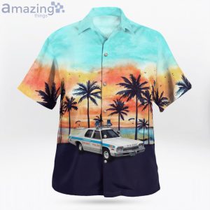 Chicago Illinois Chicago Police Department 1974 Dodge Monaco Hawaiian Shirt Product Photo 2
