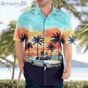Chicago Illinois Chicago Police Department 1974 Dodge Monaco Hawaiian Shirt Product Photo 3