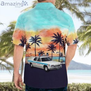 Chicago Illinois Chicago Police Department 1974 Dodge Monaco Hawaiian Shirt Product Photo 4