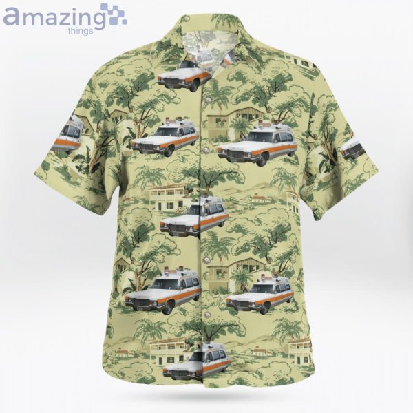 Chicago Llinois 1969 Cadillac Superior Ambulance Service Hawaiian Shirt Product Photo 2