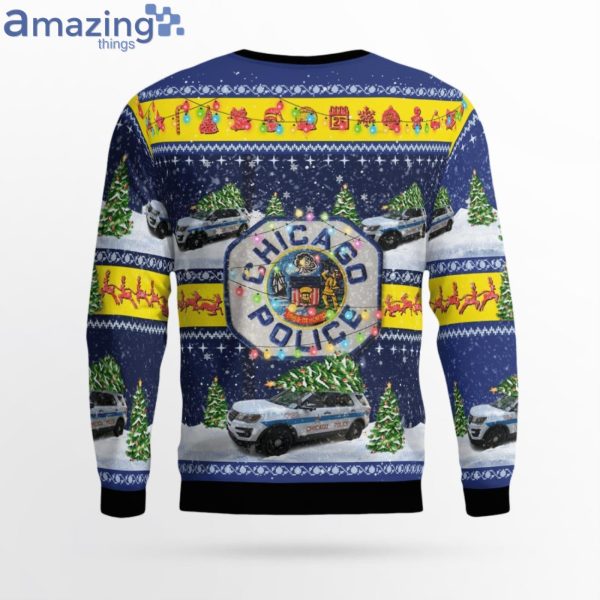 Chicago Police Ford Police Interceptor Utility ChristmasSweater Product Photo 3