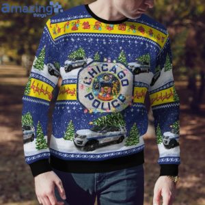 Chicago Police Ford Police Interceptor Utility ChristmasSweater image Chicago Police Ford Police Interceptor Utility ChristmasSweater Product Photo 4
