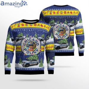Chicago Police Ford Police Interceptor Utility ChristmasSweater Product Photo 1