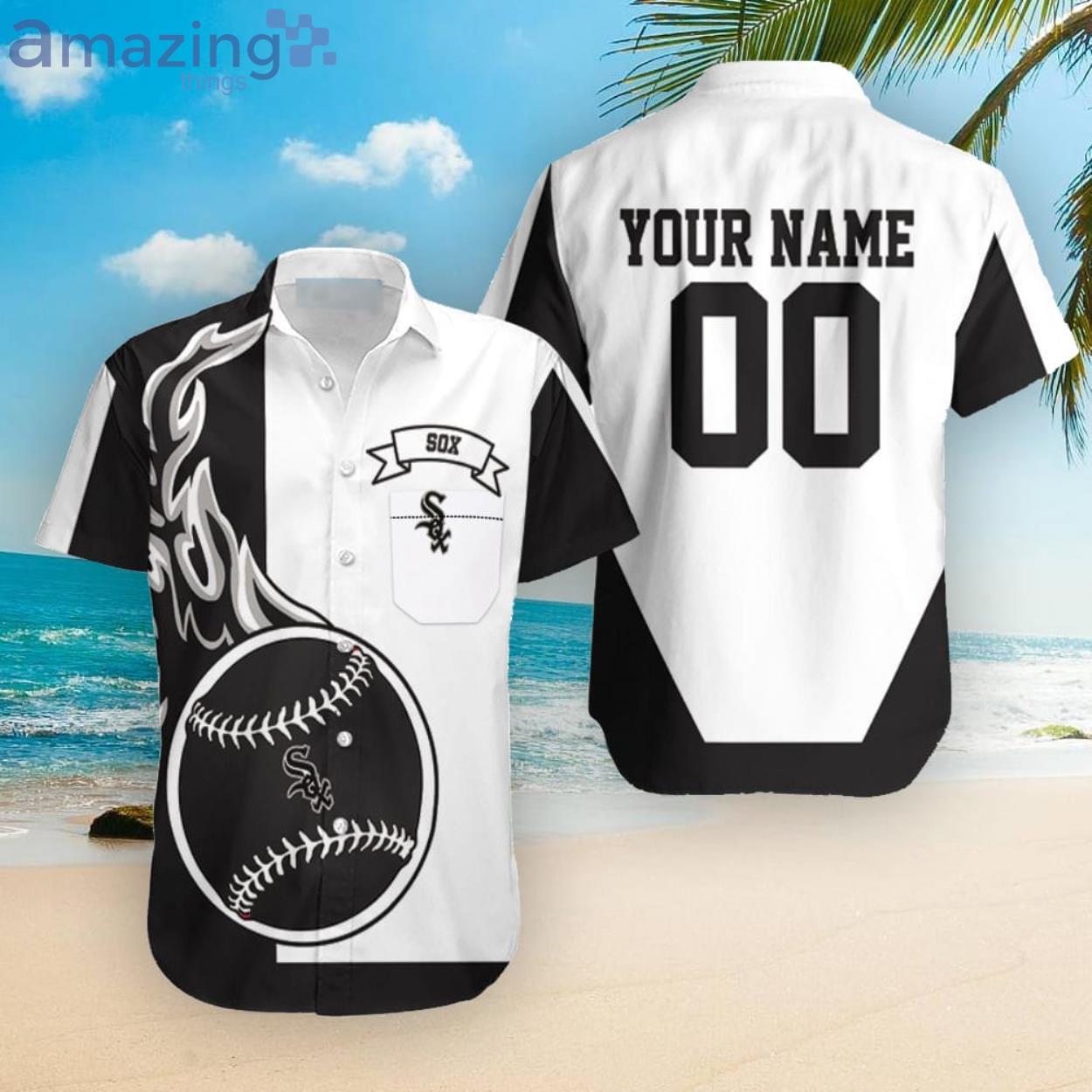 Chicago White Sox Custom Name And Number Hawaiian Shirt