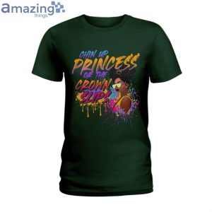 Chin Up Princess Paint Texture Ladies T-Shirt Product Photo 3