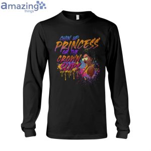 Chin Up Princess Paint Texture Ladies T-Shirt Product Photo 6