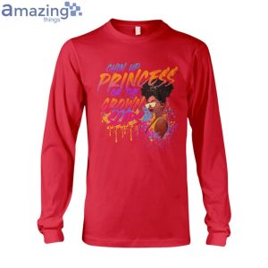 Chin Up Princess Paint Texture Ladies T-Shirt Product Photo 8