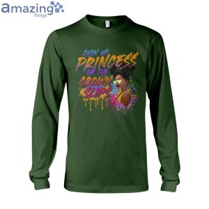 Chin Up Princess Paint Texture Ladies T-Shirt Product Photo 9