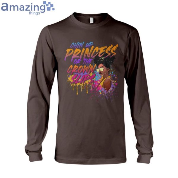 Chin Up Princess Paint Texture Ladies T-Shirt Product Photo 10
