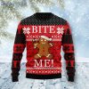 Christmas Bite Me Gingerbread Ugly Christmas Sweater