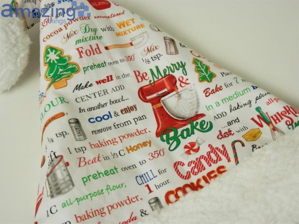 Christmas Cookie Baking Pattern Christmas Santa Hat For Adult And Child Product Photo 3