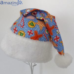 Christmas Cookies And Snowflake Drop Christmas Santa Hat For Adult And Child Product Photo 3