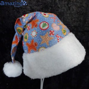 Christmas Cookies And Snowflake Drop Christmas Santa Hat For Adult And Child Product Photo 1