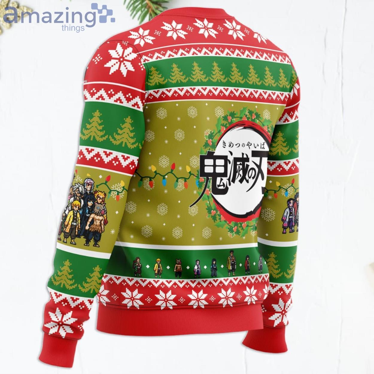 Christmas Demon Slayer Squad Demon Slayer Funny Christmas Gift Ugly Christmas Sweater image Christmas Demon Slayer Squad Demon Slayer Funny Christmas Gift Ugly Christmas Sweater Product Photo 3